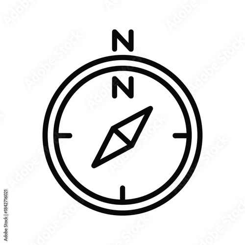 Compass icon showing north direction