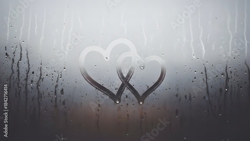 Wallpaper Mural Abstract art piece with heart shaped silhouette Torontodigital.ca