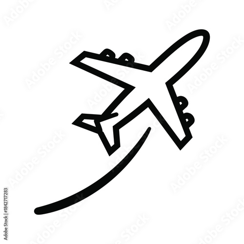 Airplane taking off into the sky