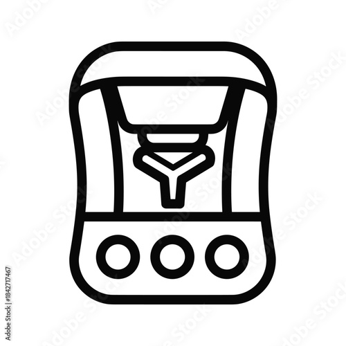 Coffee maker icon with three buttons