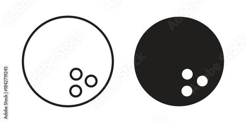 Bowling ball icon
