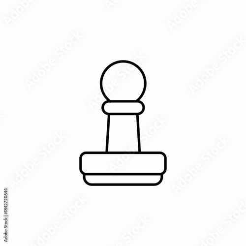stamp document icon sign vector