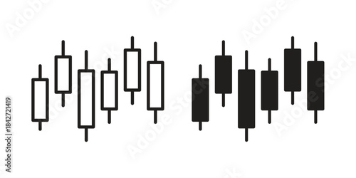 Chart candlestick icon