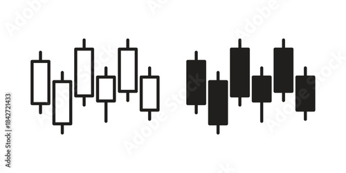 Chart candlestick icon