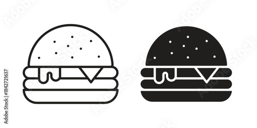 Cheese burger icon