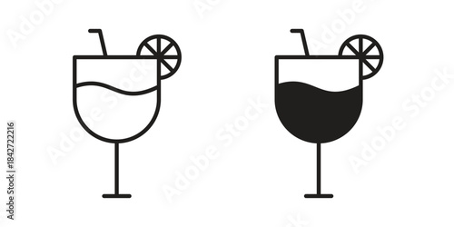 Citrus Martini glass icon