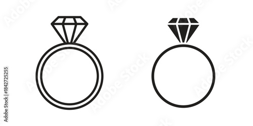 Diamond ring icon