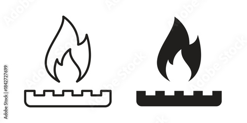 Fire burner icon