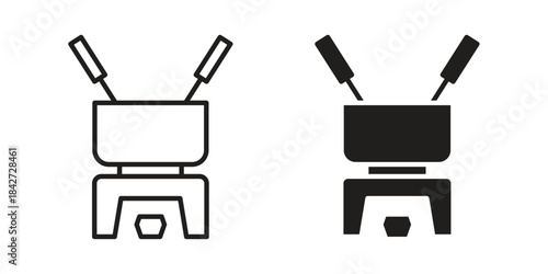 Fondue pot icon