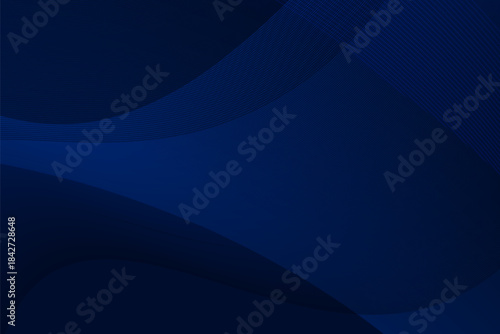 Blue abstract wavy lines background modern digital curve pattern