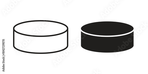 Hockey puck icon