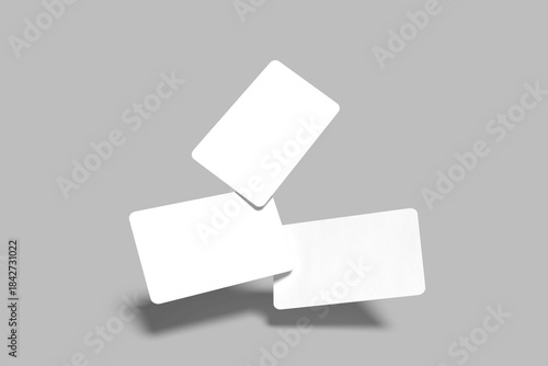 Business Card Blank Mockup With Shadow