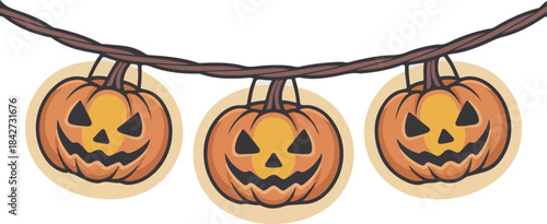 Colorful Easter eggs in a basket on white and wooden backgrounds blend with autumn pumpkins and carved jack-o-lanterns for a fun holiday celebration