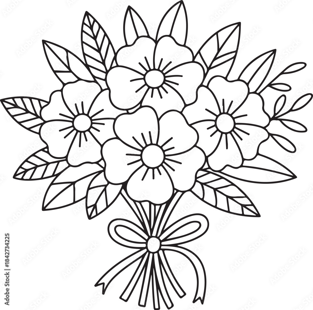 Obraz premium abstract flower vector illustration