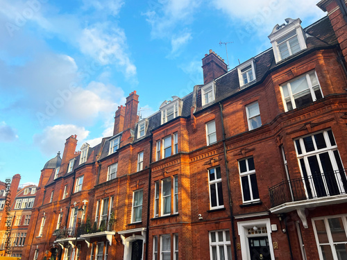 Traditional Victorian architecture in Knightsbridge, London