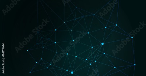 Abstract Network Connection  Futuristic Technology Background