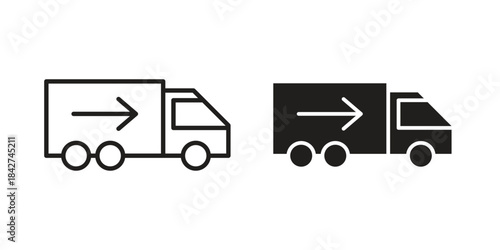 Truck arrow icon