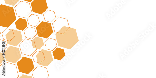 Orange high technology frame for design element