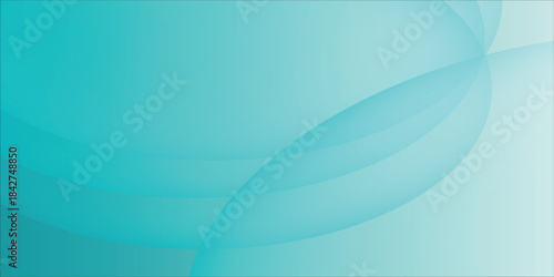 Abstract Teal Background With Curved Shapes And Smooth Gradients For Modern Design eps10