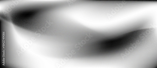 Stippled grain texture background. Black sprayed dots gradient wallpaper. Rough noisy sand dotted backdrop. Vector grit rubbed distressed speckle and grit particle overlay for poster, flyer, banner