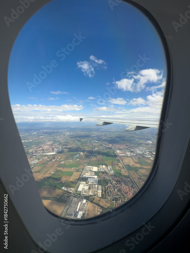 view from the plane window