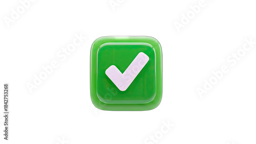 3D Green Checkmark Icon on White Background Free Download 3D Green Checkmark Icon on White Background - GFXLoad