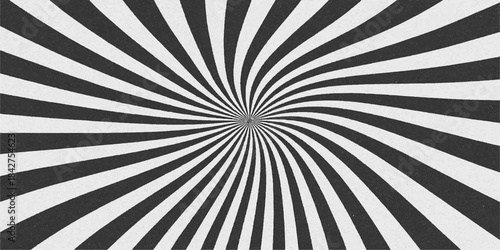 Black and white grunge starburst vector illustration for a retro sunbeam ray texture wallpaper design