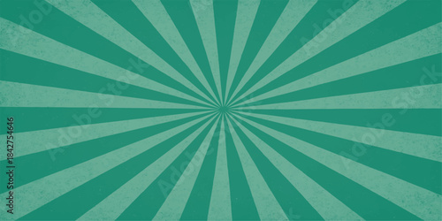 Abstract vintage background with a radial sunburst ray pattern and grunge texture