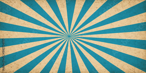 Dirty colorful retro grunge sunburst rays vector illustration backdrop