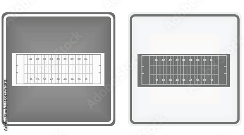 American football playfield sign. vector illustration