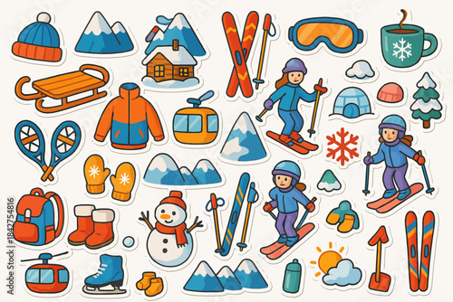 Winter sports and activities: skiing, snowboarding, and more with gear and accessories