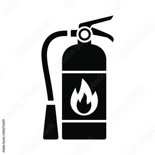 Fire extinguisher icon illustration
