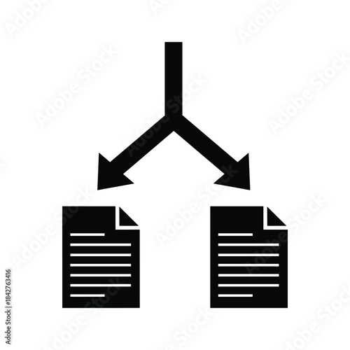 Data splitting into multiple documents