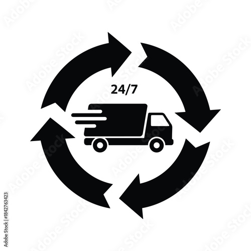 Fast delivery service available 24 hours a day