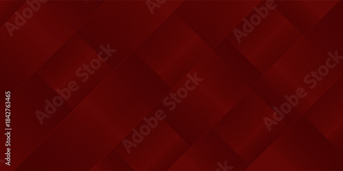 3D modern wave curve abstract presentation background. Luxury paper cut background. Vector illustration. Unique dark red background