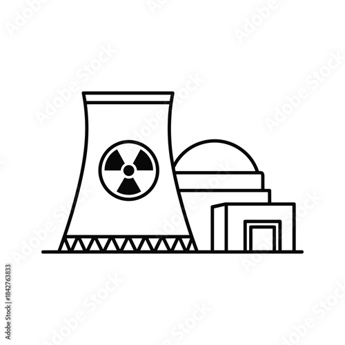 Nuclear power plant illustration