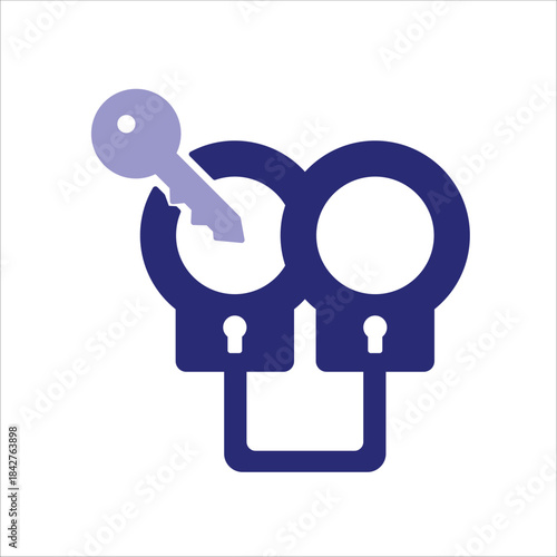 arrest icons. simple colored vector illustration