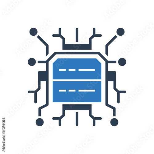 Ai Server Icon - Data Center Network Icon