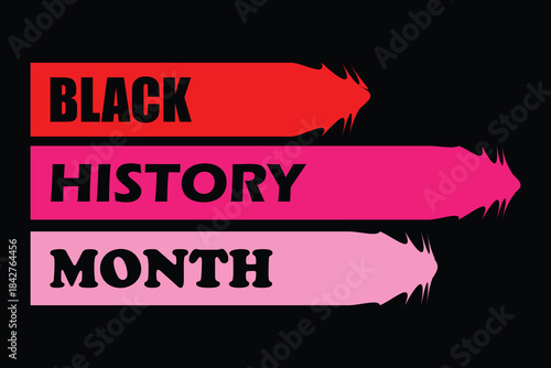 Black History Month. African American History. Celebrated annual. In February in United States and Canada. In October in Great Britain. Poster, card, banner, background. Vector