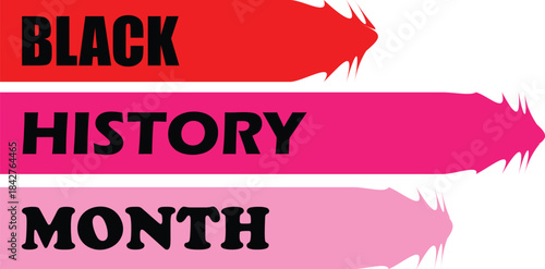 Black History Month. African American History. Celebrated annual. In February in United States and Canada. In October in Great Britain. Poster, card, banner, background. Vector