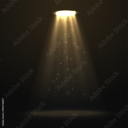 light beam with glitter effect on transparent background for creative overlay design, spotlight effect, Isolated PNG, cinematic for cinematic presentation