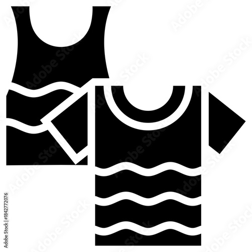 summer shirt icon isolated on white background. vector illustration icon for travel and vacation