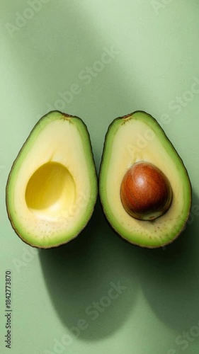 avocado cut in half