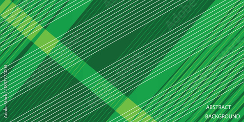 Abstract ackground Colorful papercut with gradient green and whit square pattern combination bright color on background. Futuristic  vector illustration   for banner, wallpaper, cover