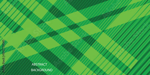 Abstract ackground Colorful papercut with gradient green and whit square pattern combination bright color on background. Futuristic  vector illustration   for banner, wallpaper, cover