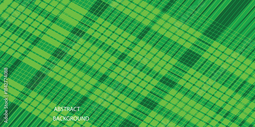 Abstract ackground Colorful papercut with gradient green and whit square pattern combination bright color on background. Futuristic  vector illustration   for banner, wallpaper, cover