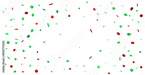 Colorful Confetti Falling on White Background. Festive Celebrations. Vector Illustration