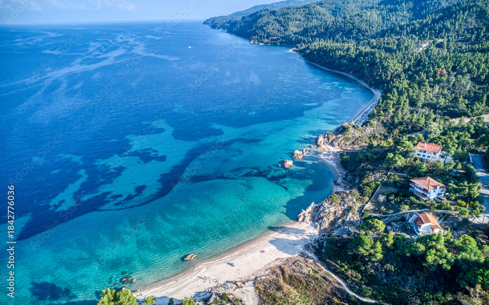 Fototapeta premium One of the most beautiful beaches in Sithonia, Halkidiki, Greece