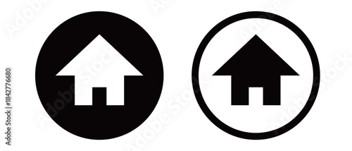 House and Home Residential Life Icons Set