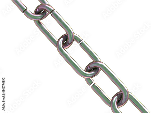 Close-Up Metal Chain Links